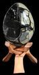 Septarian Dragon Egg Geode - Crystal Filled #38404-2